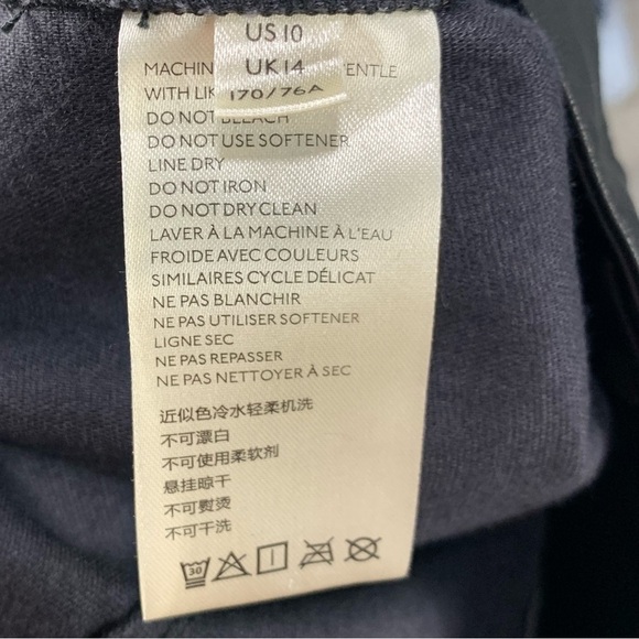 Free People Sasha Croped Kick Flare Faux Leather Pants Black Sz‎ 10 - Picture 10 of 12